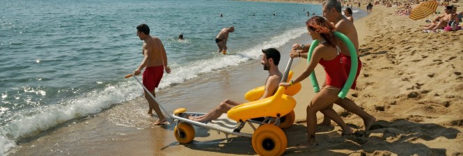 Baño adaptado playas de Barcelona