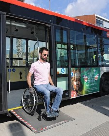adapted bus Barcelona