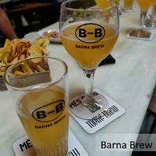 beer and snack at Barna Brew