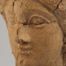 cabeza de una estatua romana