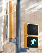 Mortadelo traffic light