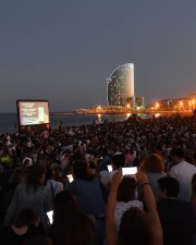 Cinema sur la plage