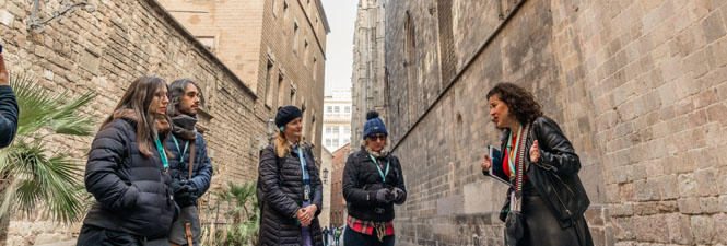 Gente en el Barcelona Walking Tours Gòtic