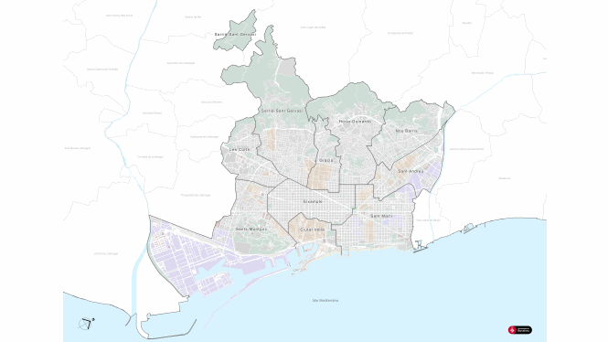 Mapa Barcelona