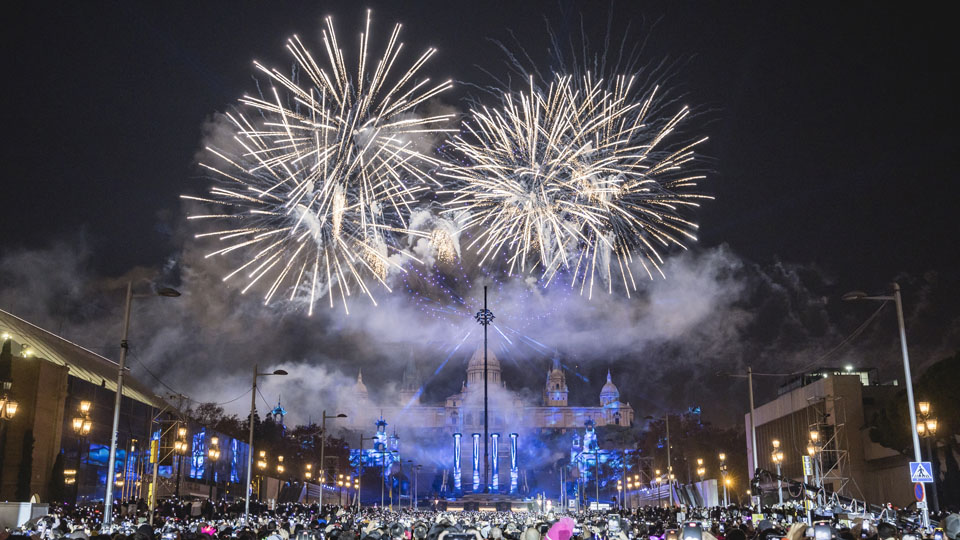 Año Nuevo en la Avinguda Maria Cristina