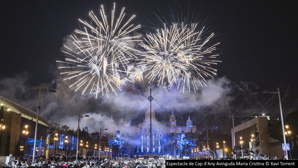 Año Nuevo en la Avinguda Maria Cristina