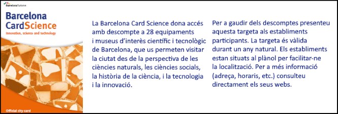 Benvingut Estiu. Science Card