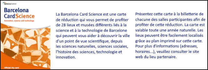 Bienvenue été. Science Card