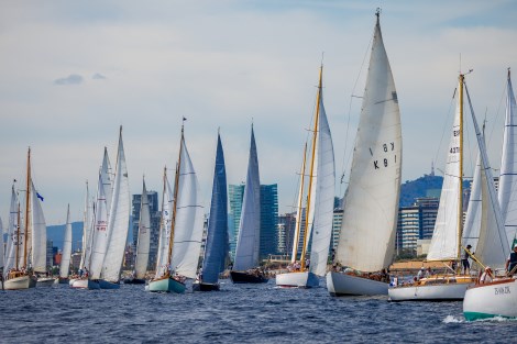 imatge vaixells participants a la regata Puig Vela Clàssica